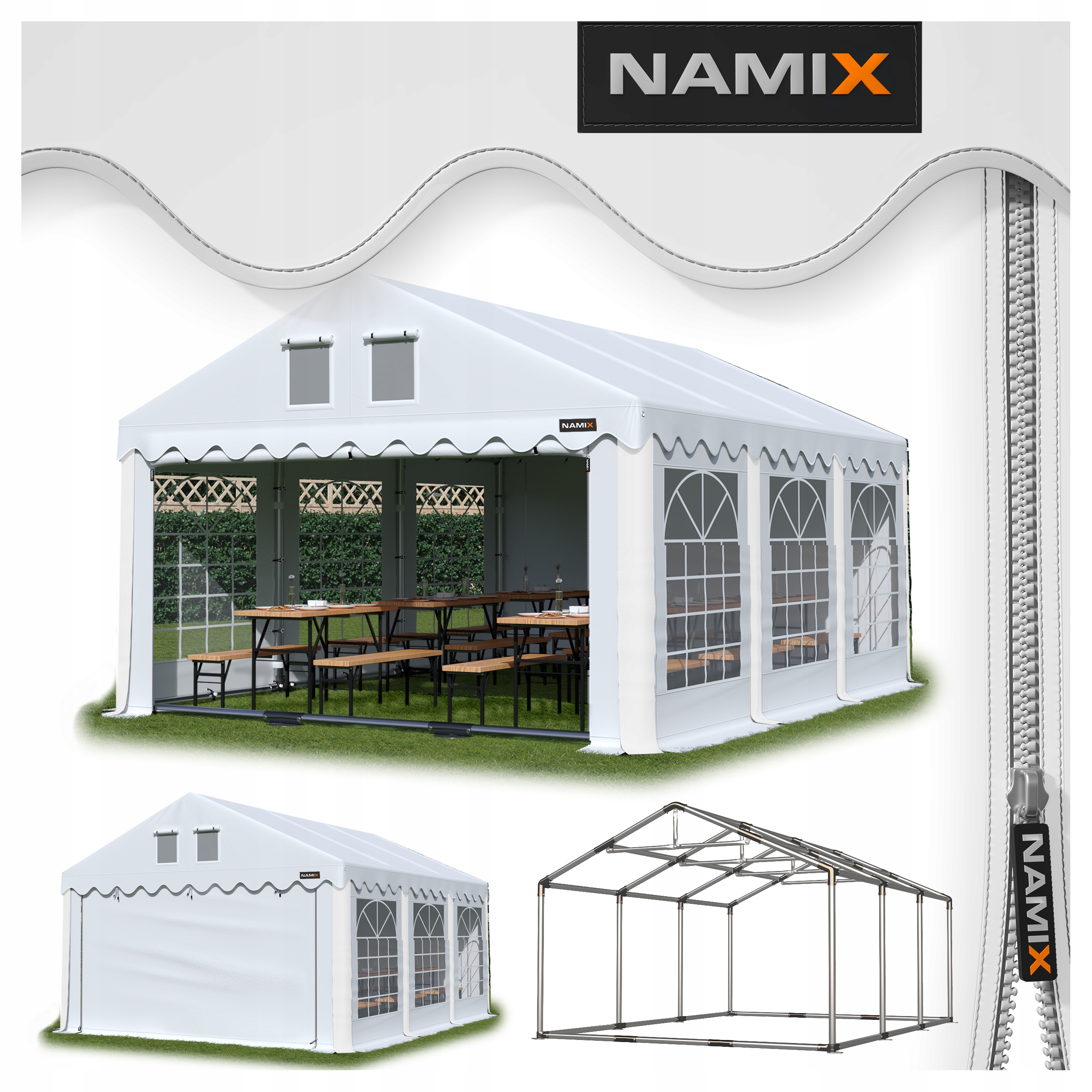 Namiot Royal 6x6 imprezowy ogrodowy Różne