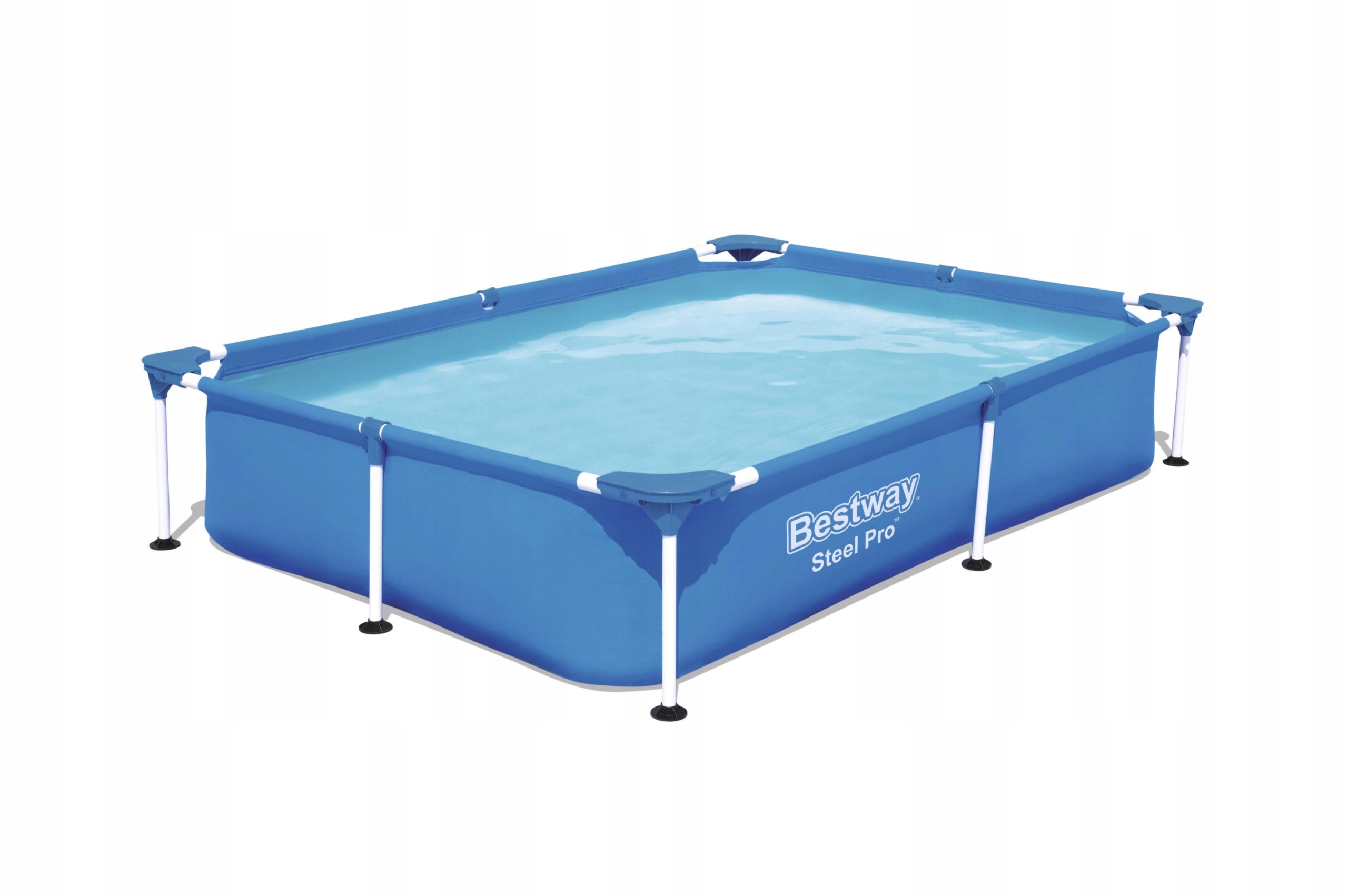 Bestway 56401 Basem rámový Steel Pro obdélníkový 2.21 m x 1.5 m x 43 cm