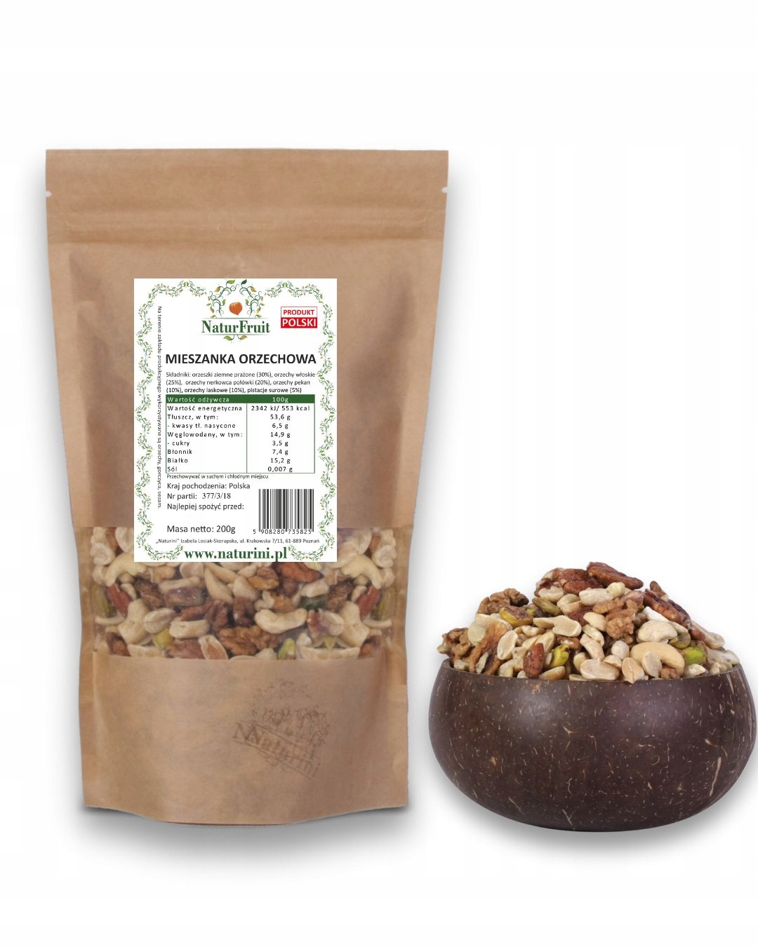 Levně Ořechová Směs S Poctivým Poměrem 1 Kg