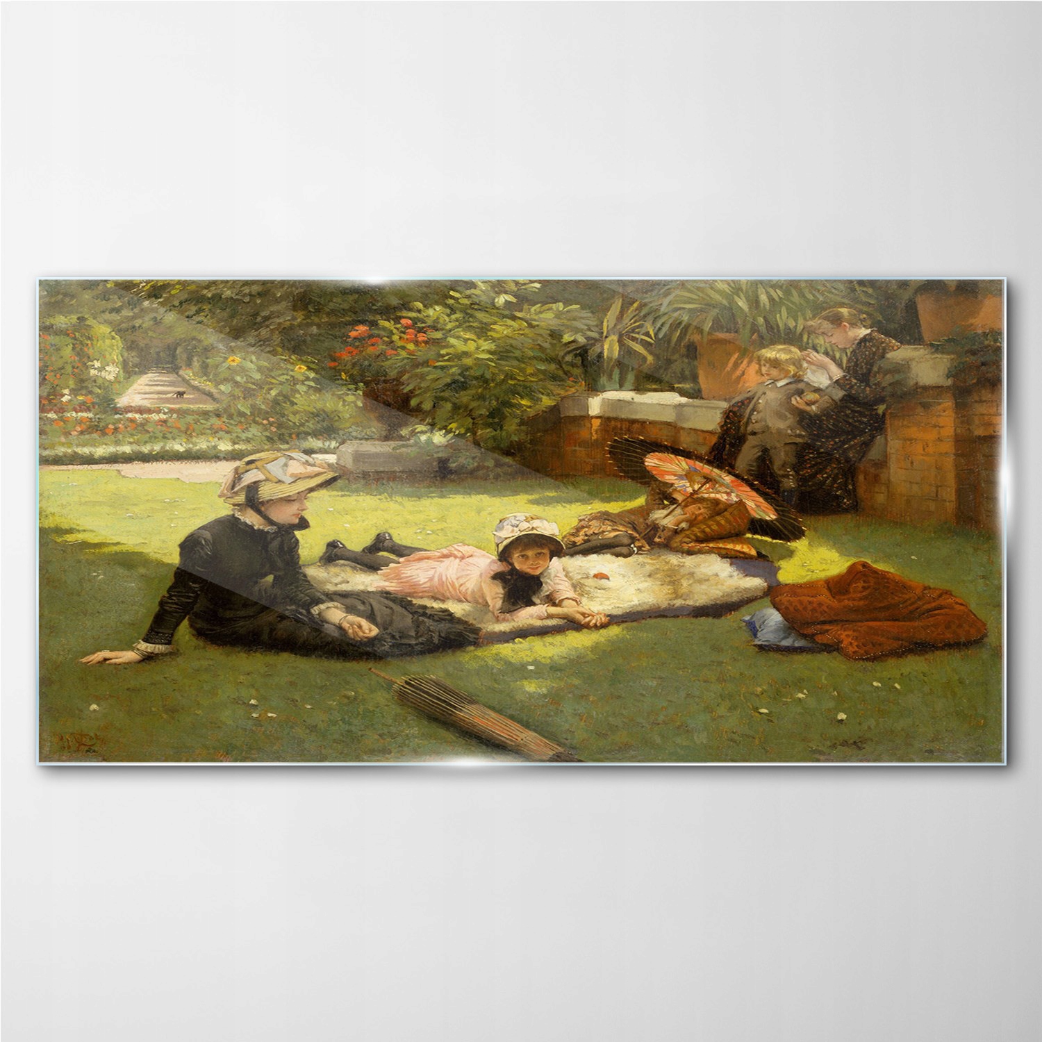 

Fotoobraz szklany Park dzieci drzewa kwiaty 140x70
