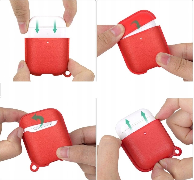 ETUI SILIKONOWE CASE DO AIRPODS 1/2 RÓŻOWE PINK Marka Inna