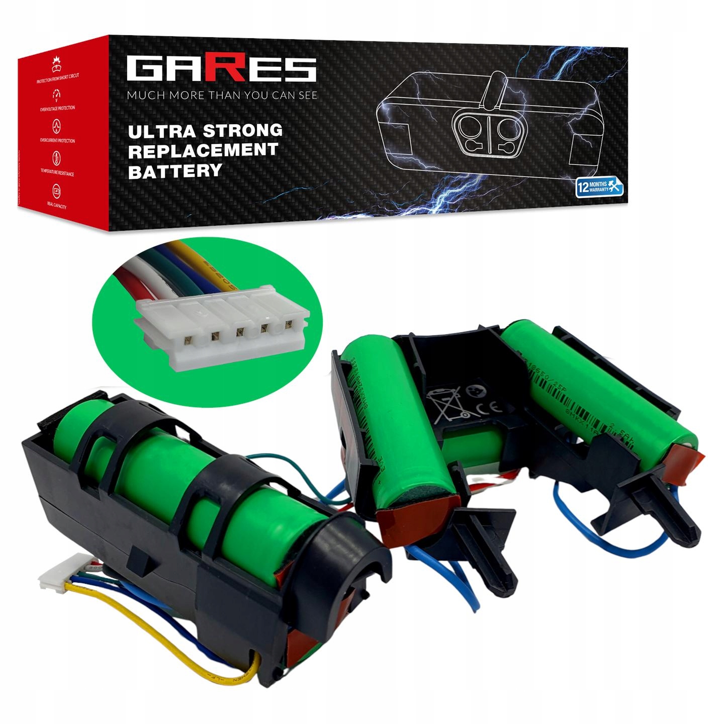 Akumulátor Gares pro Electrolux ZB112ER ZB3212CK ZB3011 18V 2,5Ah