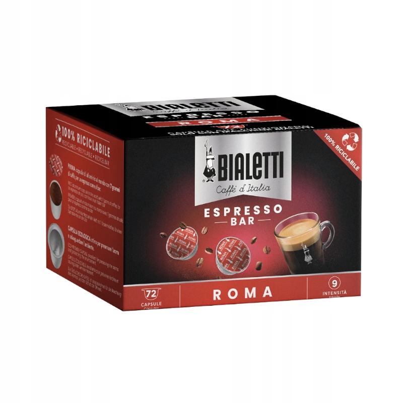 Bialetti Roma Kawa w kapsułkach 72 szt do systemu Bialetti