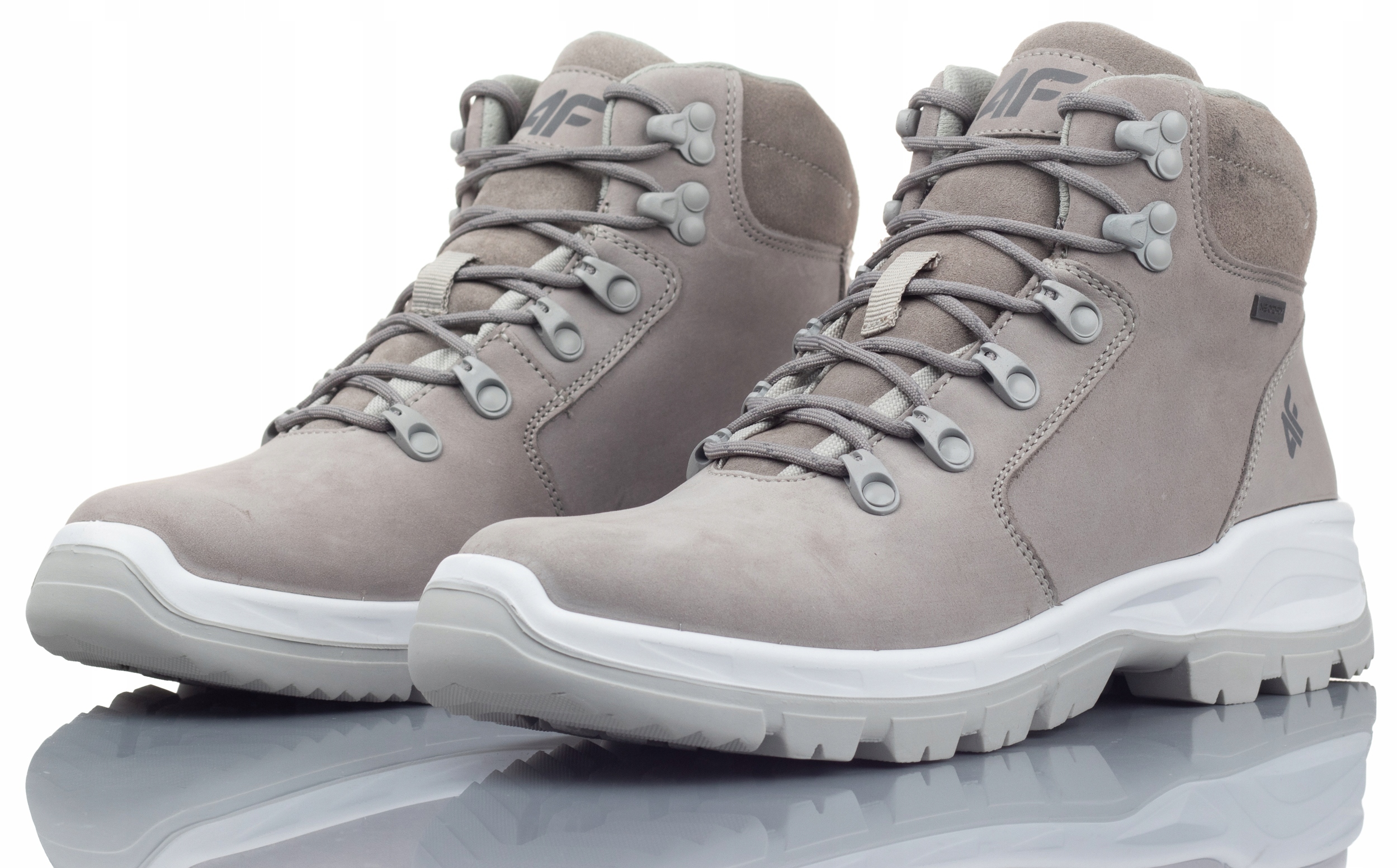 BUTY DAMSKIE 4F TREKKINGOWE SZARE ZIMOWE R-37