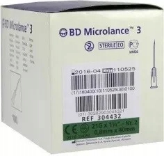 

Igły iniekcyjne 21G 0.8x40mm Bd Microlance 100 szt