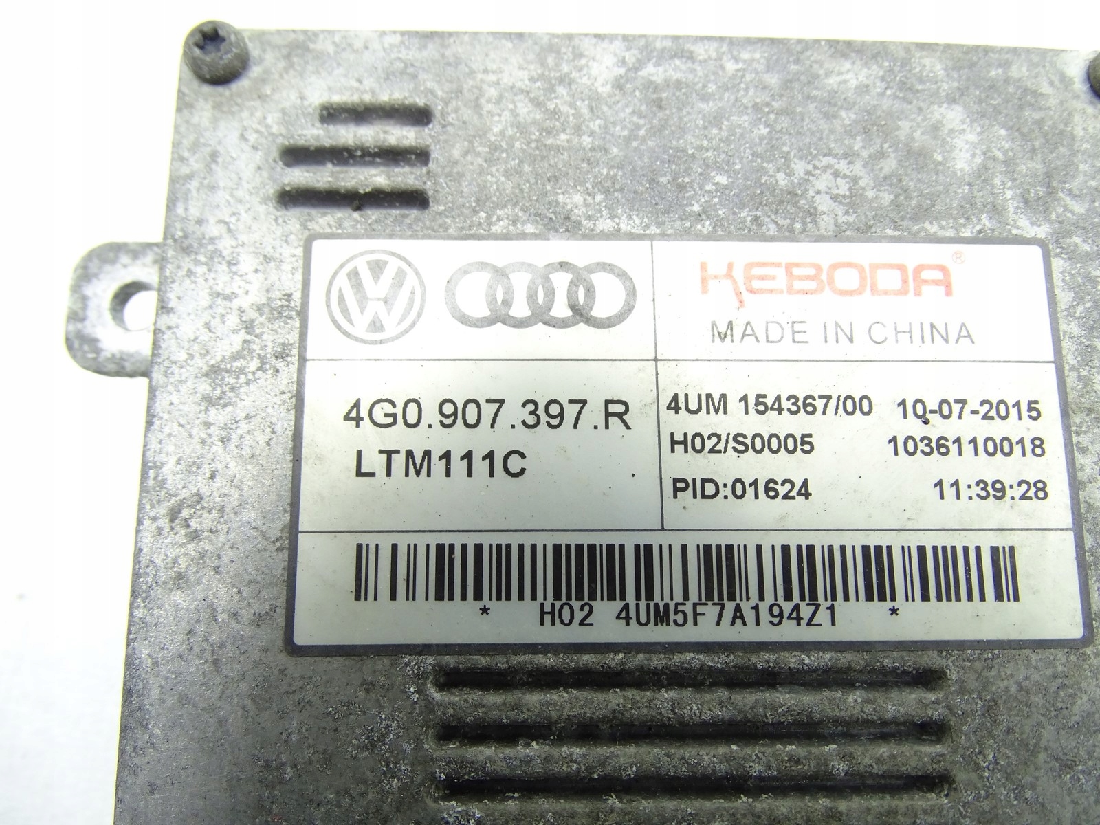 PRZETWORNICA MODUŁ ŚWIATEŁ AUDI A6 C7 A7 4G LIFT 4G0907397R Producent części Audi OE