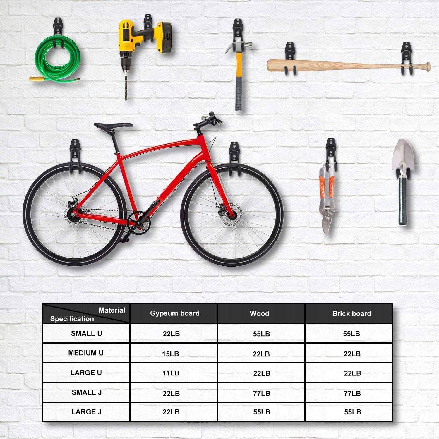 Welwoon 15 sztuk wytrzymałych haczyków Liczba miejsc do wieszania 2