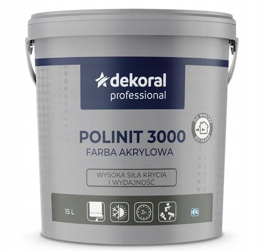 Polinit 3000 Mat 15L Bílý