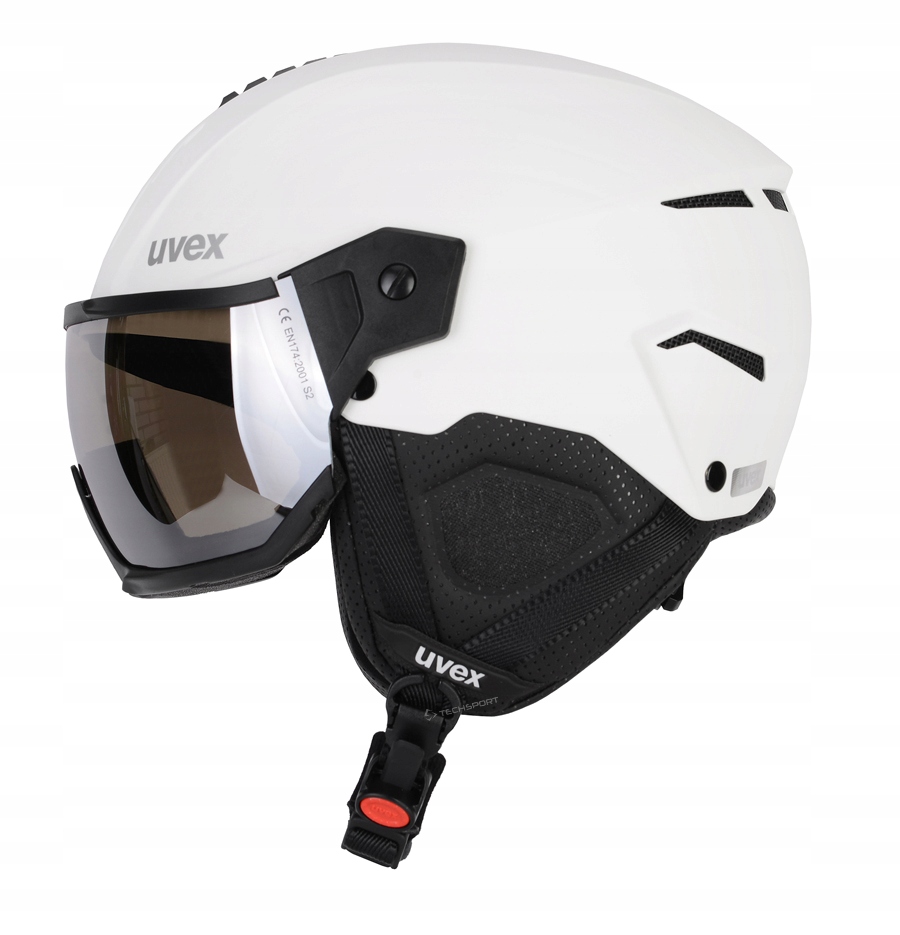Lyžařská helma Uvex Instinct Visor White Black Mat M 56-58 cm