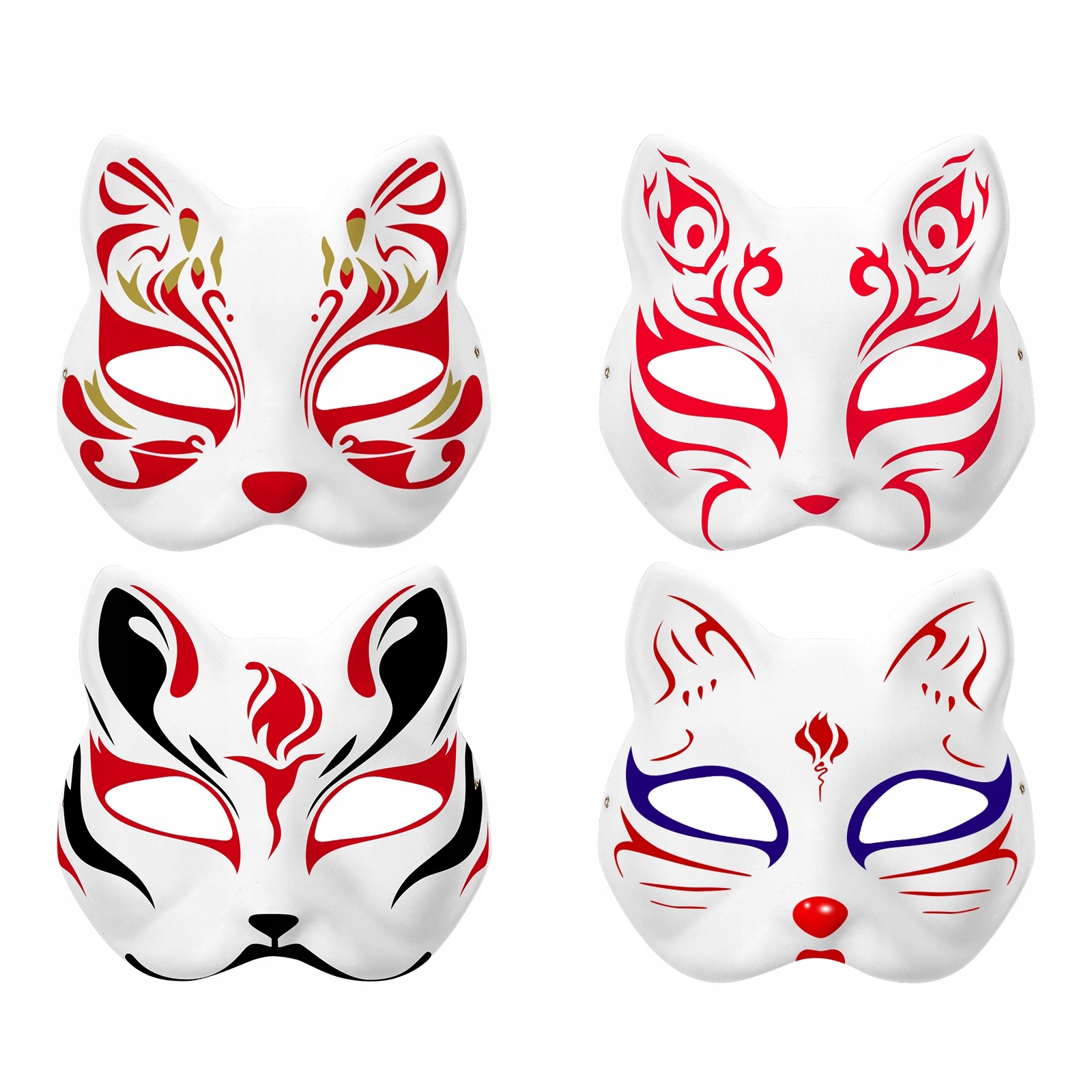 MASKA NA TWARZ DLA KOTA DO MALOWANIA DIY 10SZT Marka inny