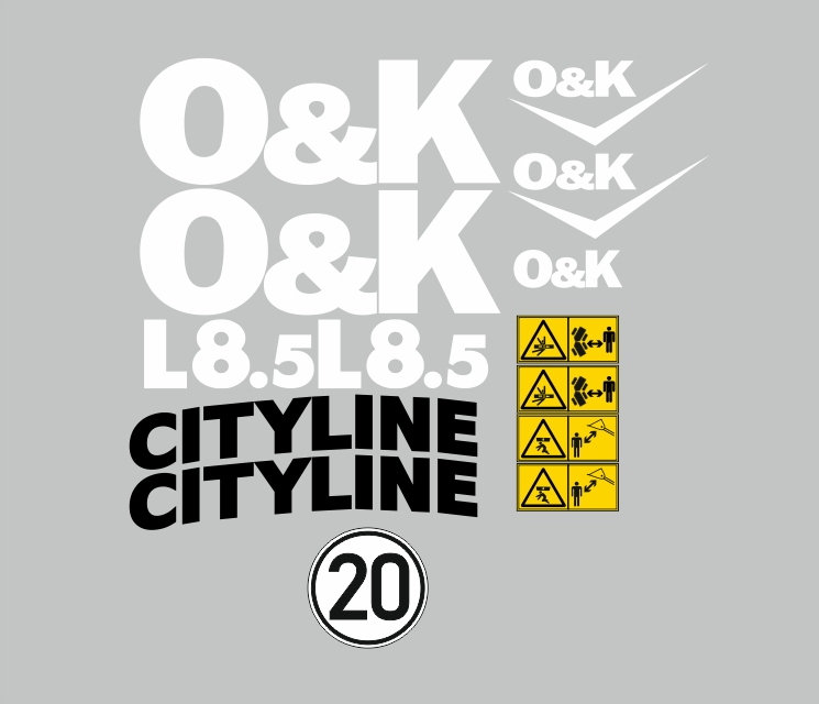 Samolepky polepová nálepka Ok O&k L8.5