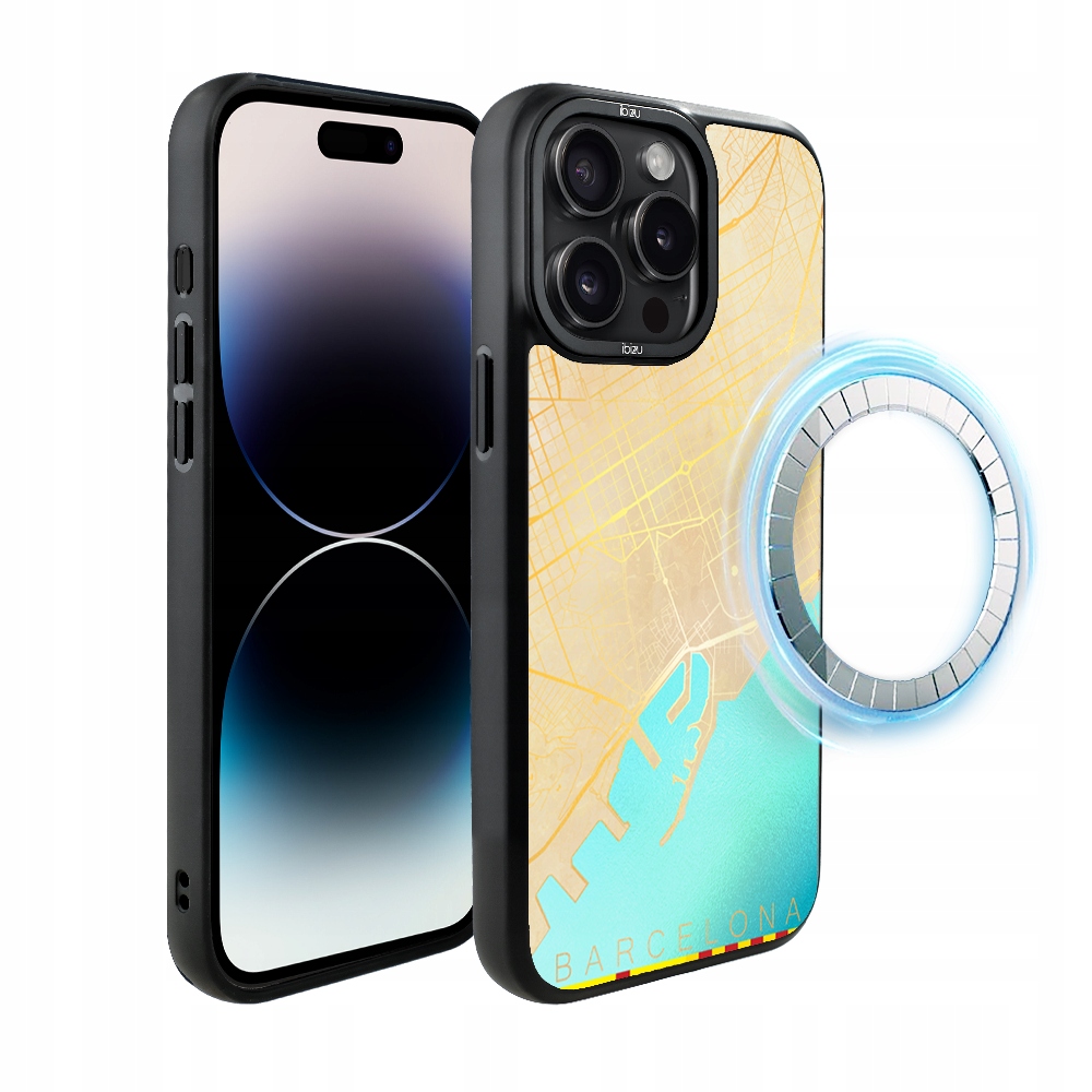 Pouzdro iPhone 14 Pro Ibizu DropGuard Pouzdro s MagSafe, Barcelona