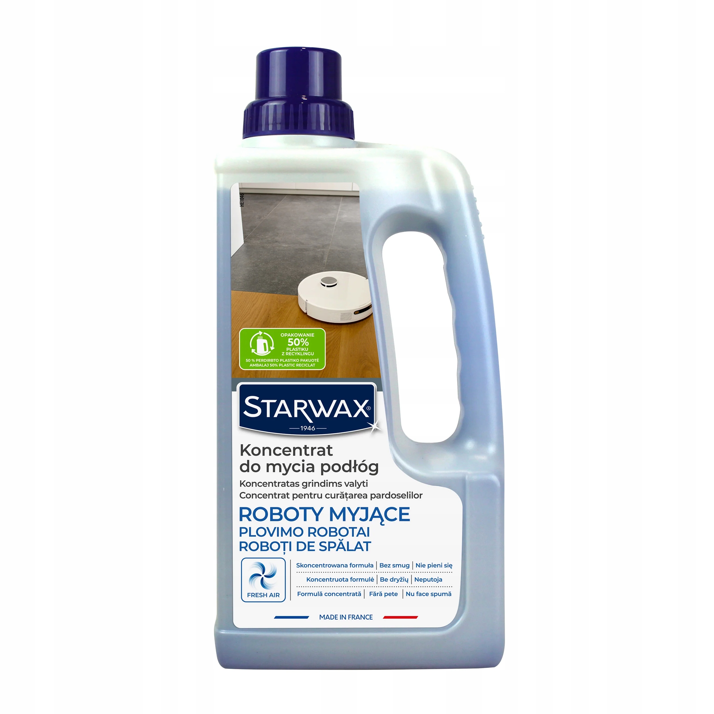 ЭФФЕКТИВНАЯ ЖИДКОСТЬ ДЛЯ МОЮЩИХ РОБОТОВ И ЧИСТЯЩИХ ПЫЛЕСОСОВ БЕЗ ПОЛОС STARWAX