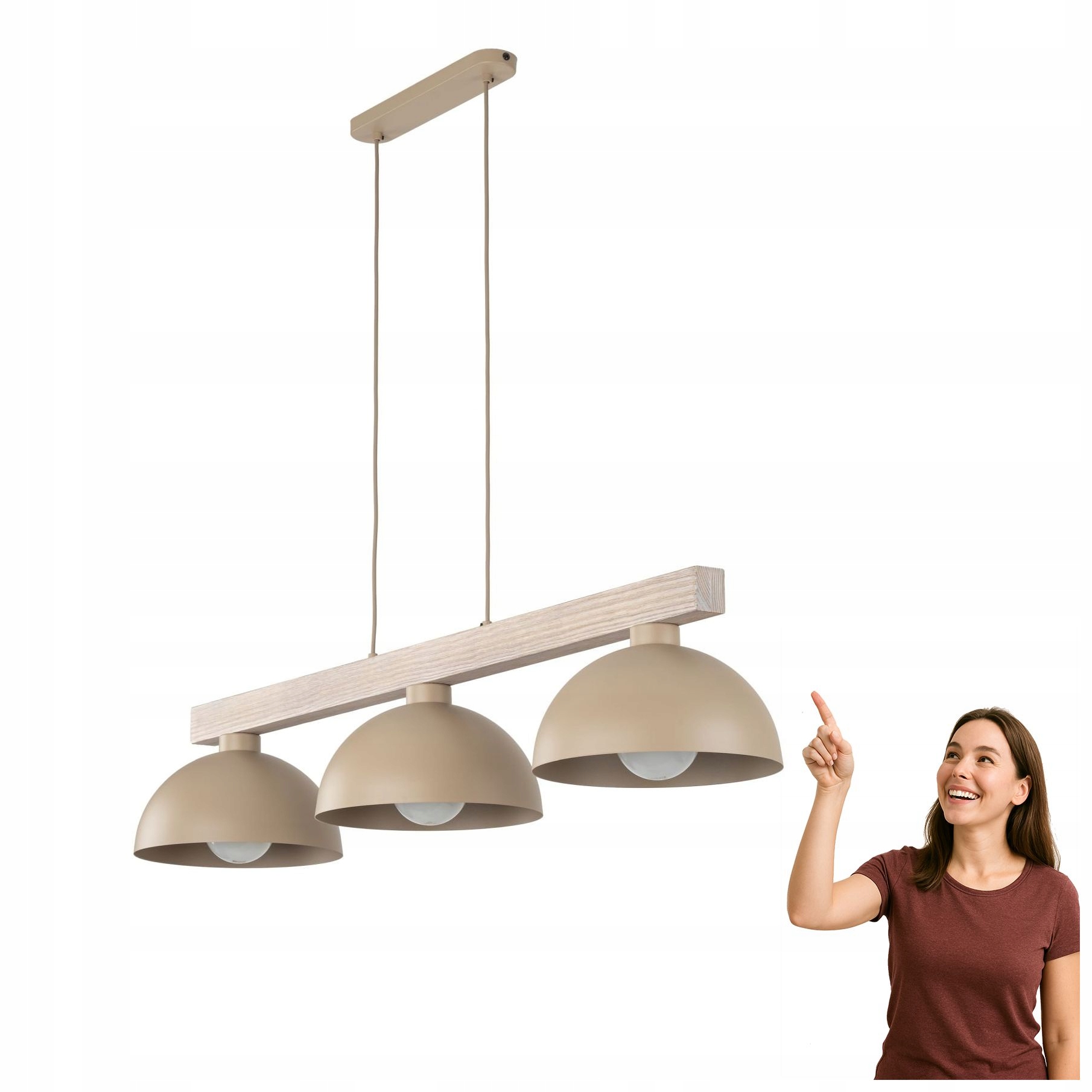 Trojitá závesná lampa Oslo Sabia 11012 Tk Lighting