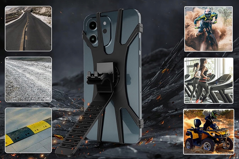 MOCNY UCHWYT ROWEROWY NA TELEFON KIEROWNICĘ DO ROWERU SILIKONOWY WEBSKI Marka Webski