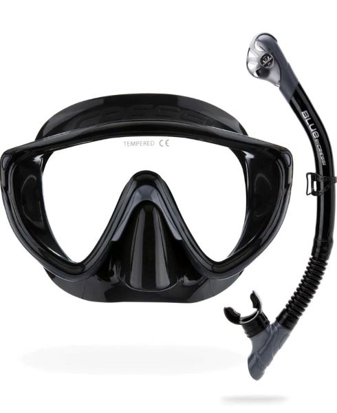 Cressi Tino & Scilla Combo Blac/Graphite Zestaw do nurkowania maska rurka