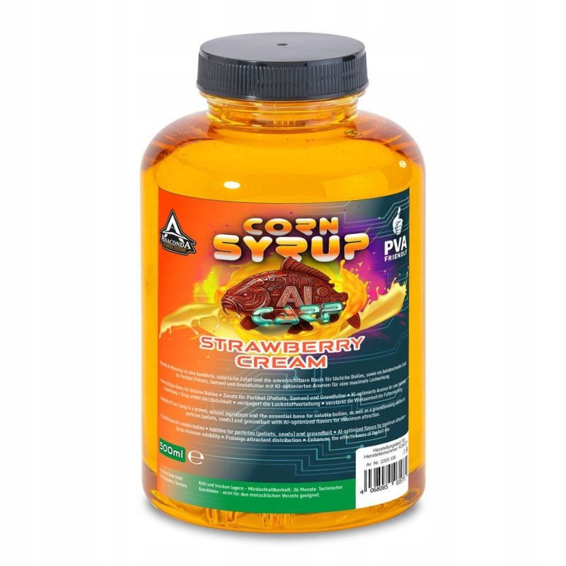 Anaconda Booster Ai Carp Corn Syrop 500ml Truskawka Krem