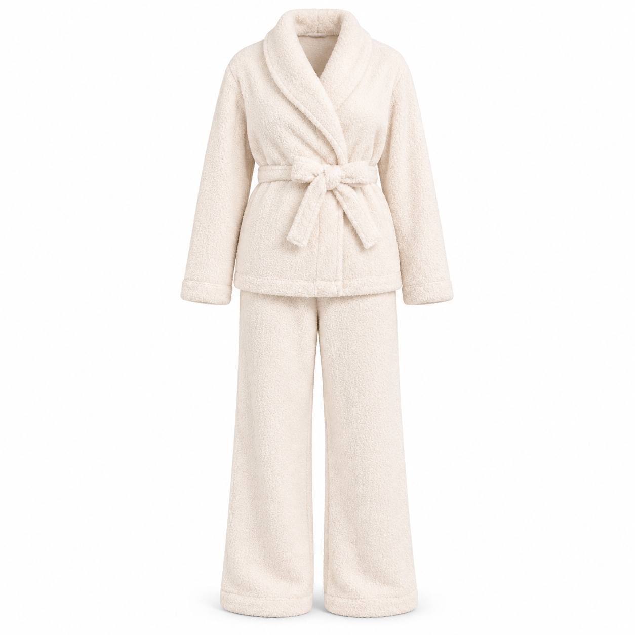 Dámské Plyšové Pyžamo Komplet Kimono S Kalhotami Domácí Oblečení Moraj XL