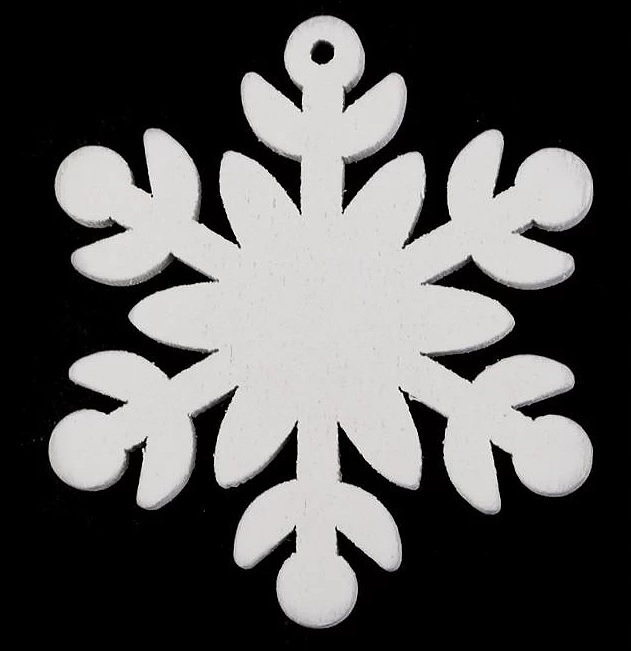 Śnieżynki z drewna 20 szt.