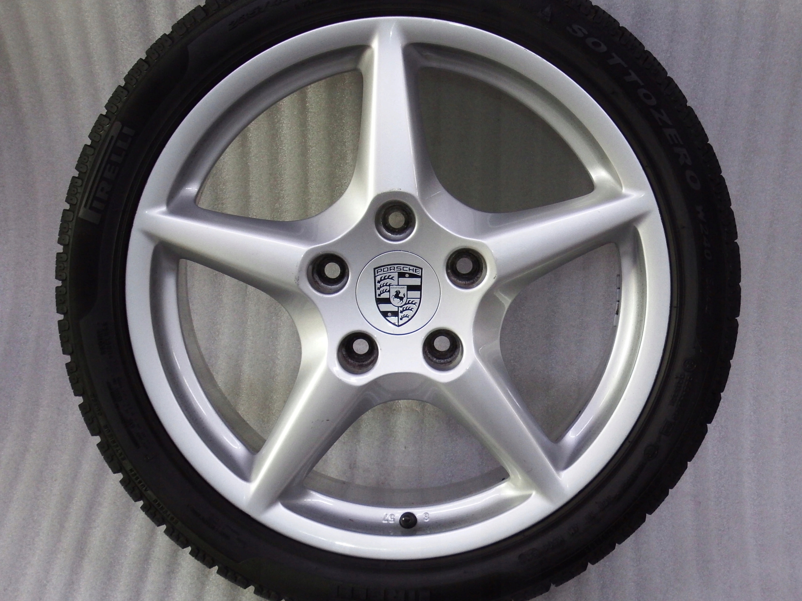 KOŁA PORSCHE 997 911 18" BBS ZIMOWE OPONY Wzór pięcioramienne