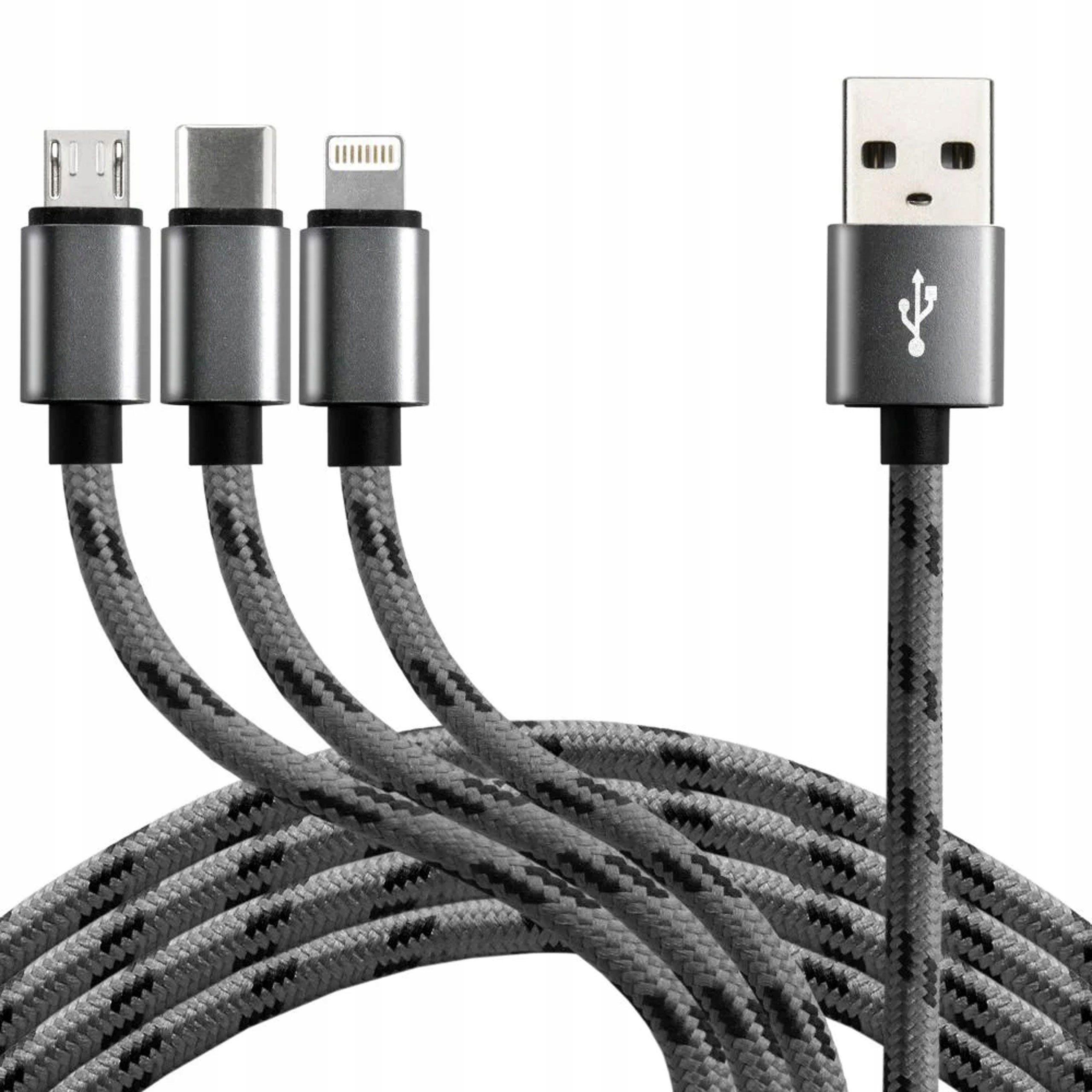 

Kabel Usb micro/C/iPh 1,2m everActive CBB-1.2MCI