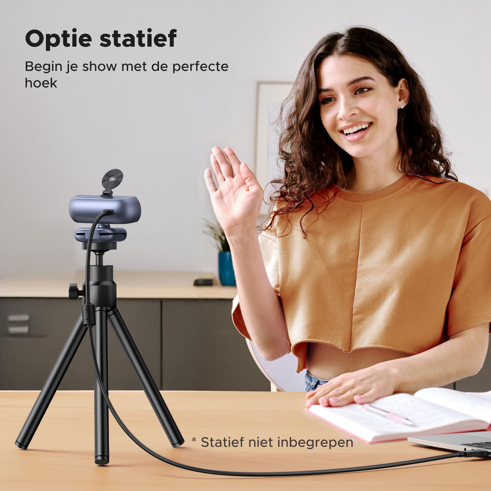 UGREEN Kamera 2K z Mikrofonem Kamera PC 80° Pole Widzenia Privacy Cover — miniatura 8