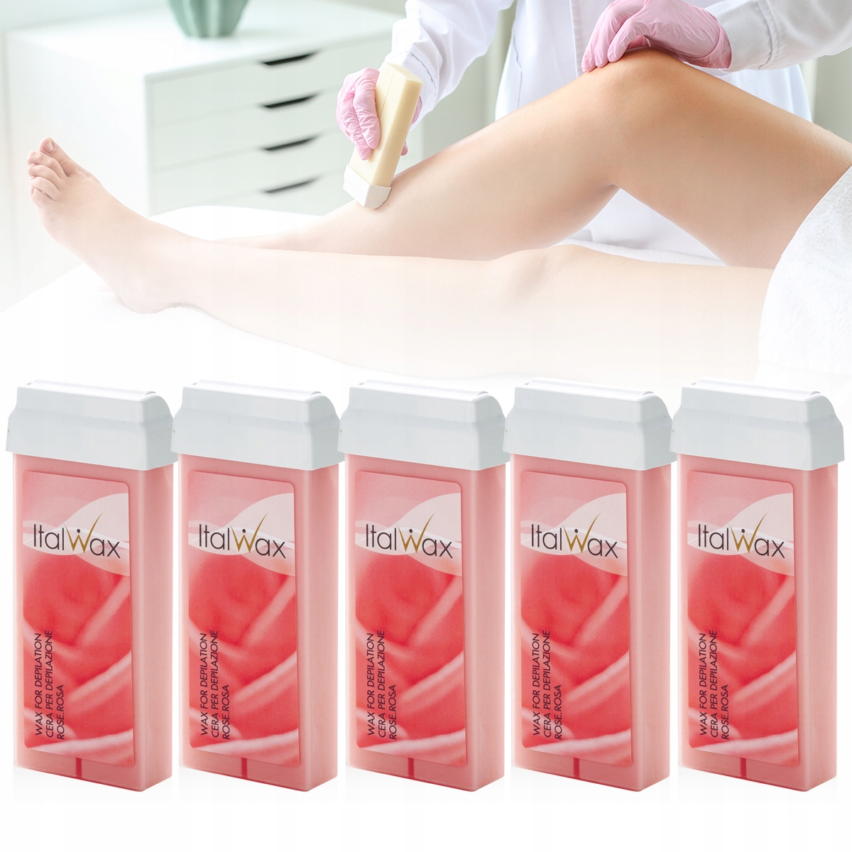 

Depilacja 4+1 Wosk w rolce ItalWax Rose