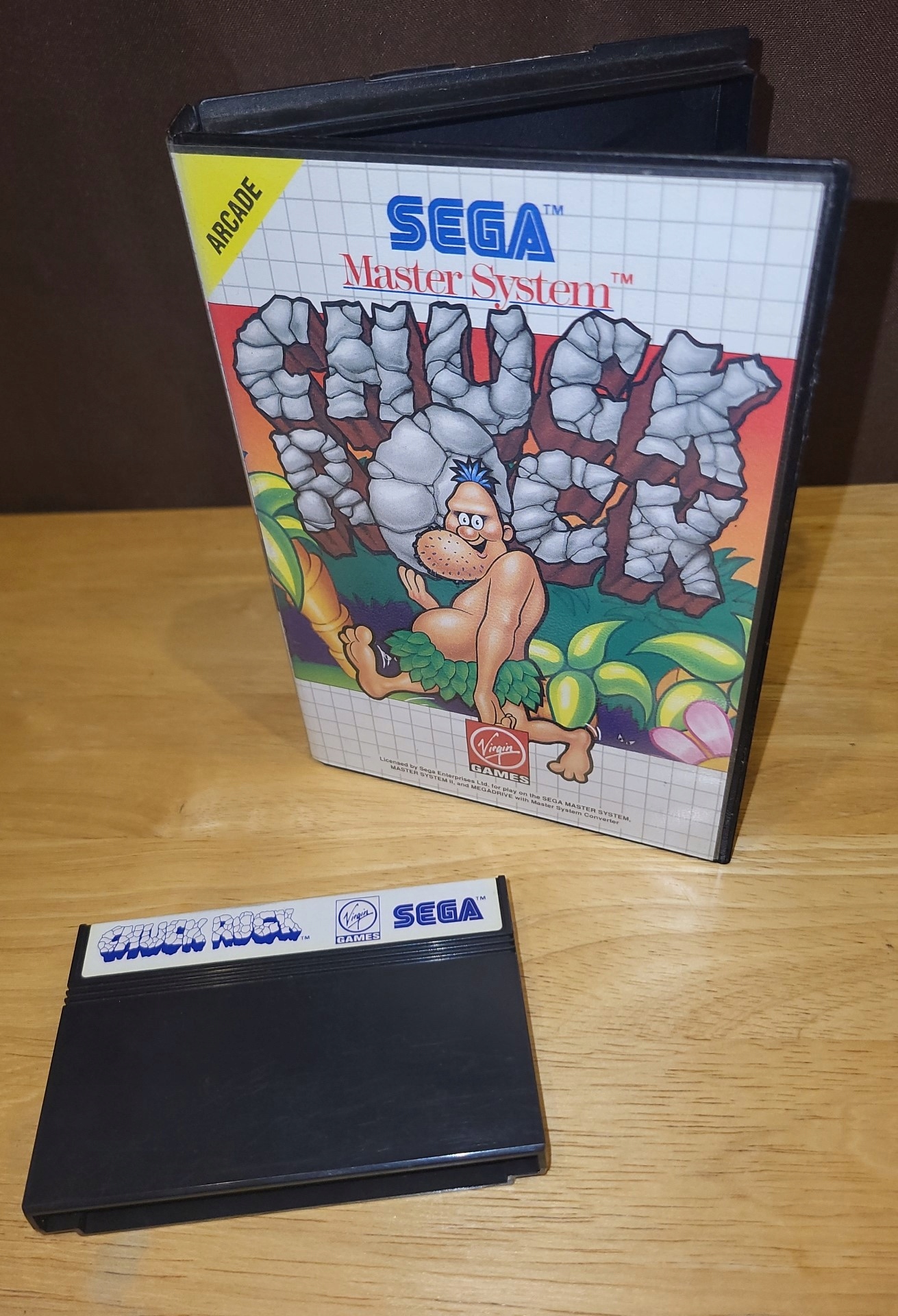 CHUCK ROCK - SEGA MASTER SYSTEM SMS PUDEŁKO