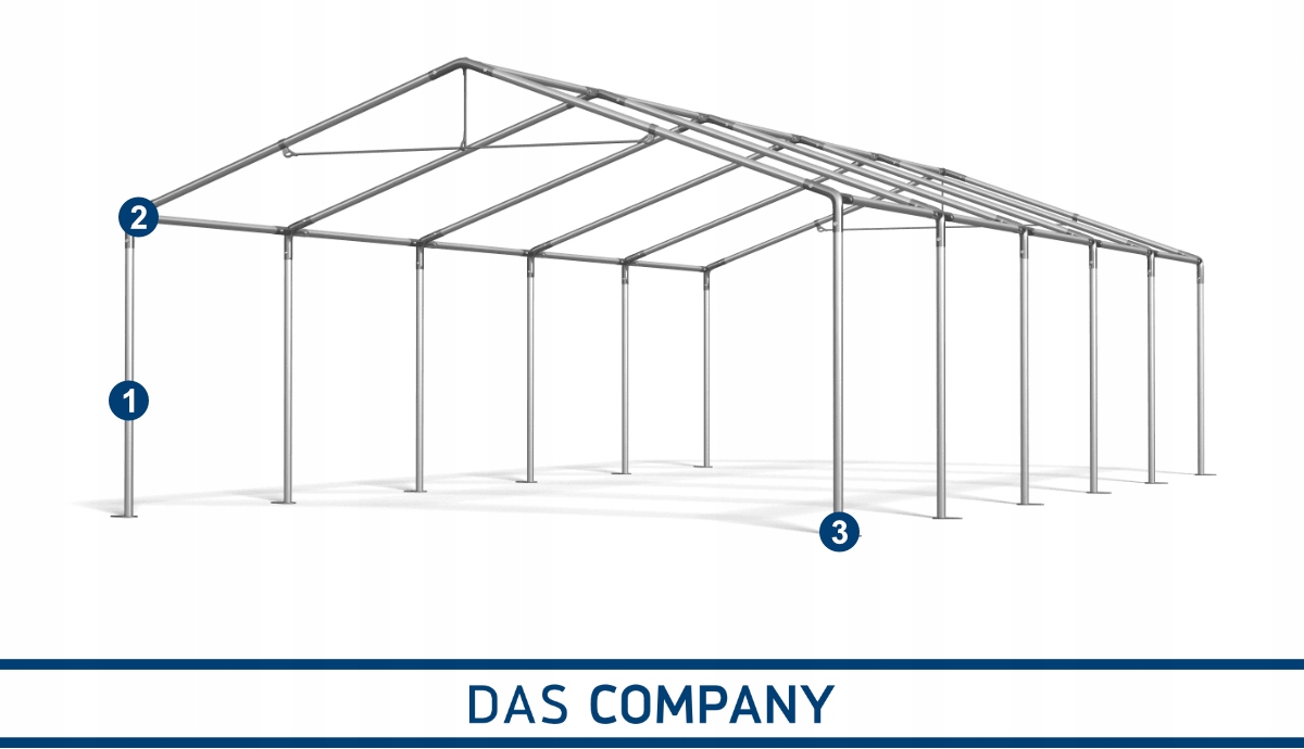 Namiot HOME 6x10 magazynowy RÓŻNE KOLORY Wysokość 3.1 m