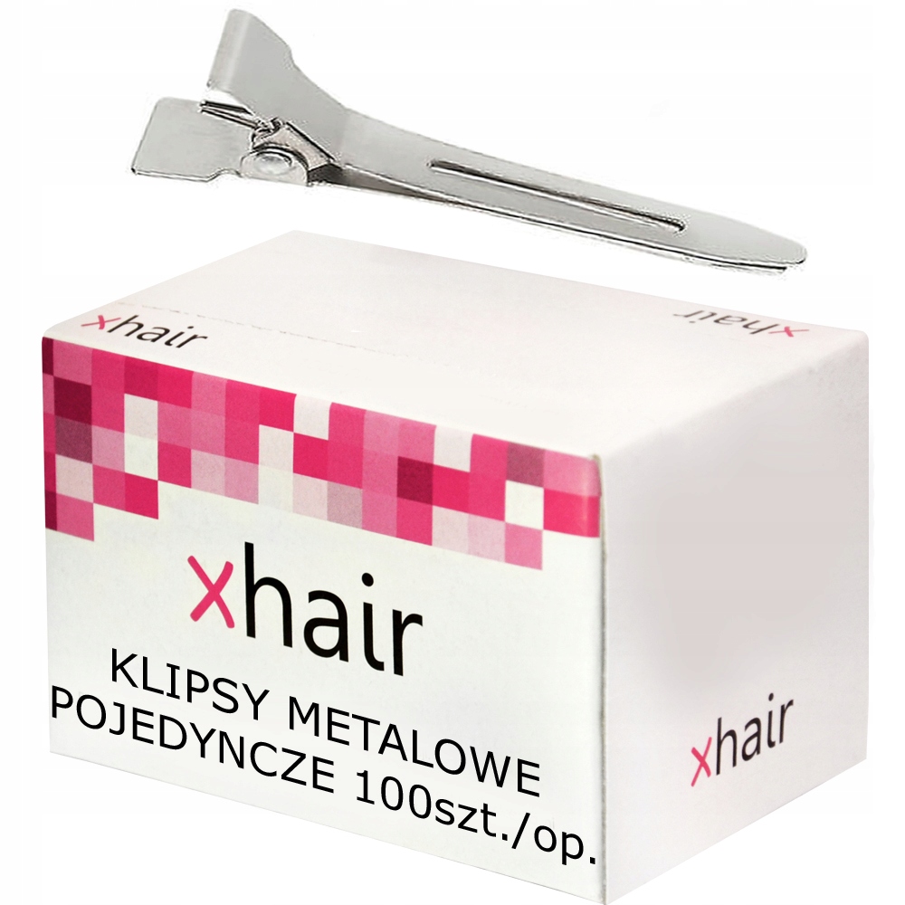 

Fryzjerskie klipsy metalowe pojedyncze 100szt/op.