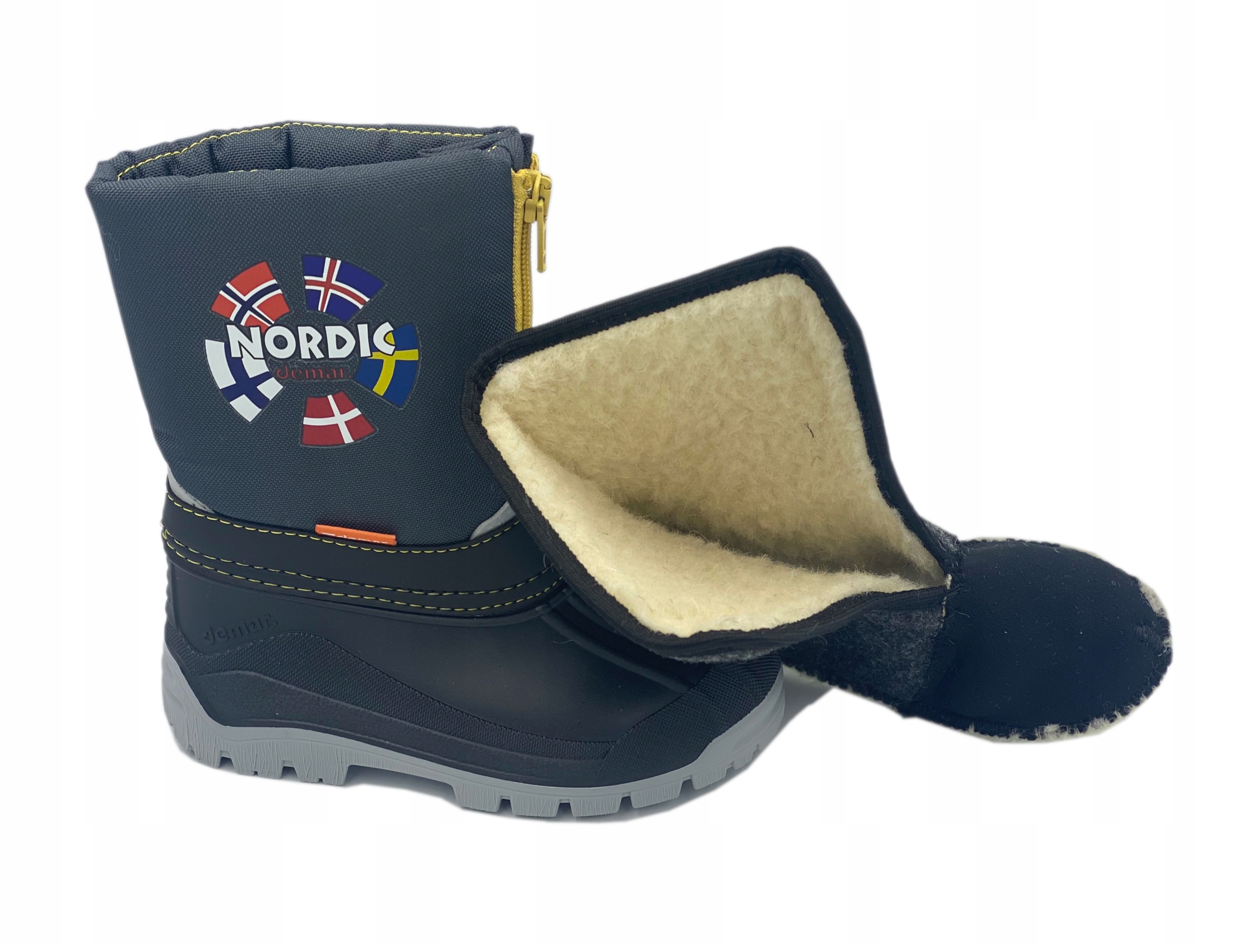 Demar Śniegowce New Nordic WEŁNA roz. 25/26 B Długość wkładki wew. 17.5 cm