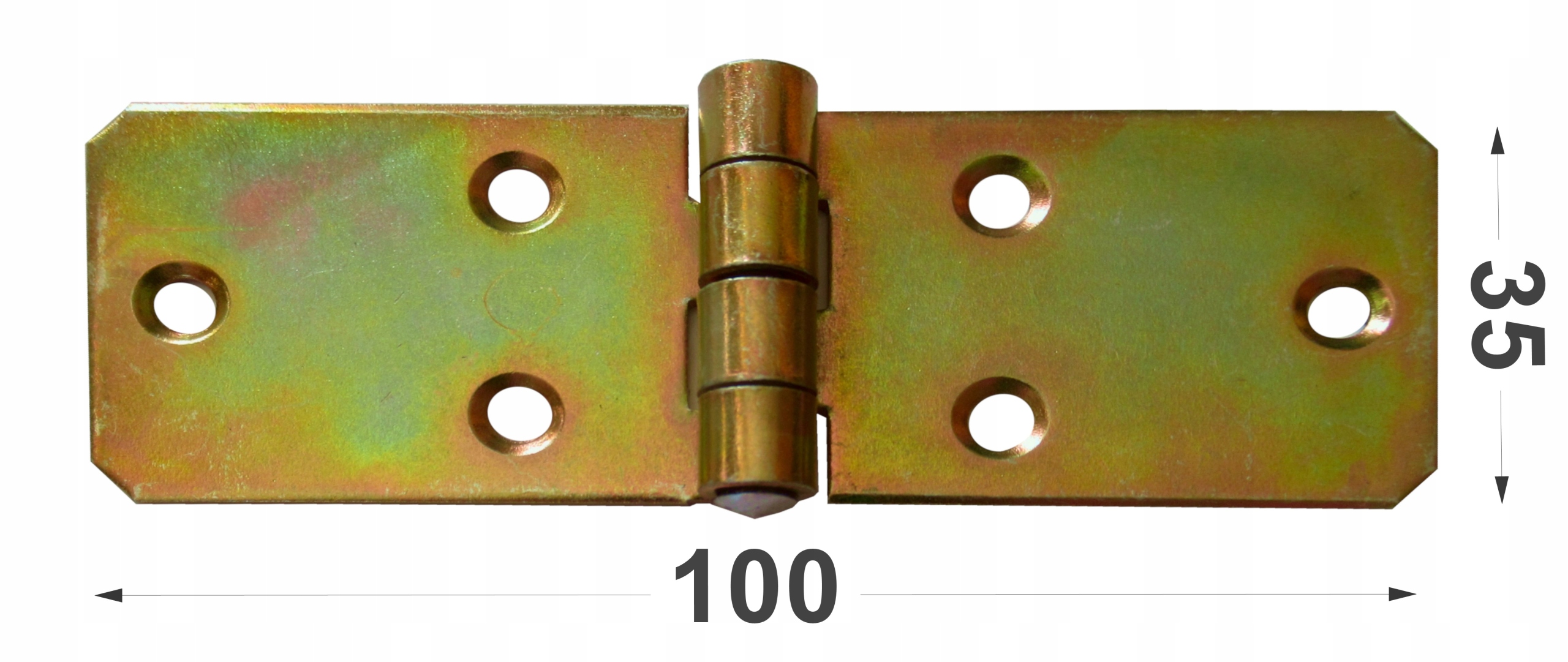 ZAWIAS BUDOWLANY SPLATANY DO DRZWI 35 x 100 OCYNK Rodzaj zawias