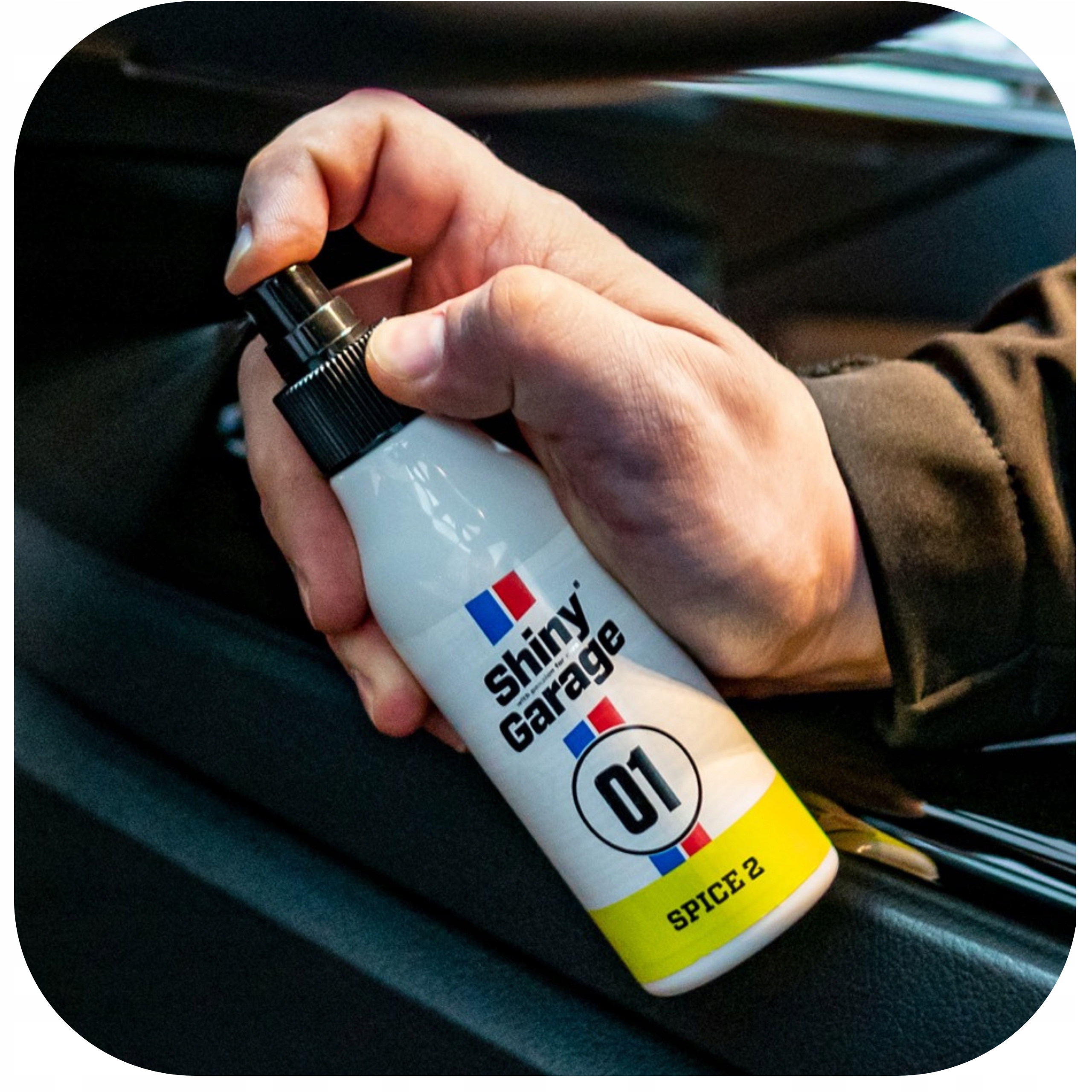 Zapach do samochodu odświeżacz naturalny neutralizator SHINY GARAGE 150 ml Stan opakowania oryginalne