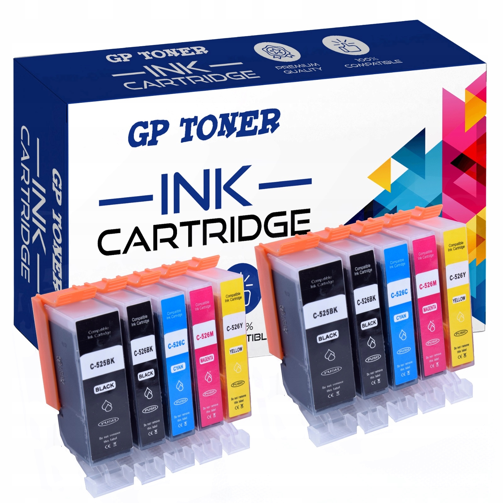 

10x Tusze Do Canon IP4850 MG6650 MG5150 MG5250
