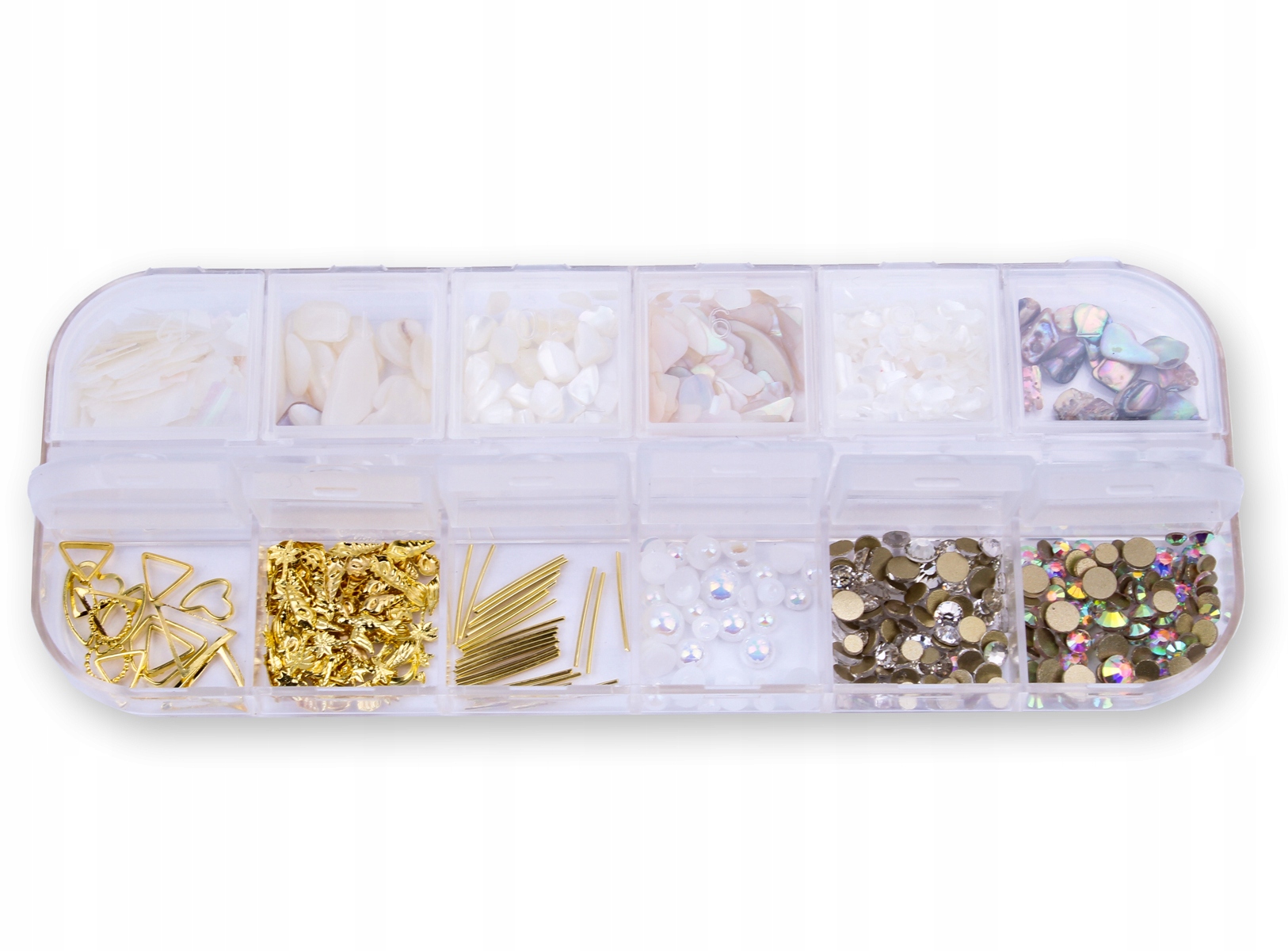 ZESTAW OZDÓB DO PAZNOKCI MIX MASA PERŁOWA KASETKA Marka Isabellenails