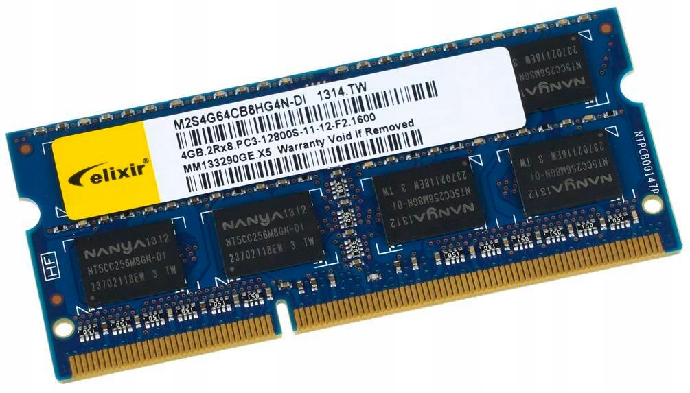 

Pamięć Ram Elixir 4GB 1600MHZ DDR3 2Rx8 Sodimm