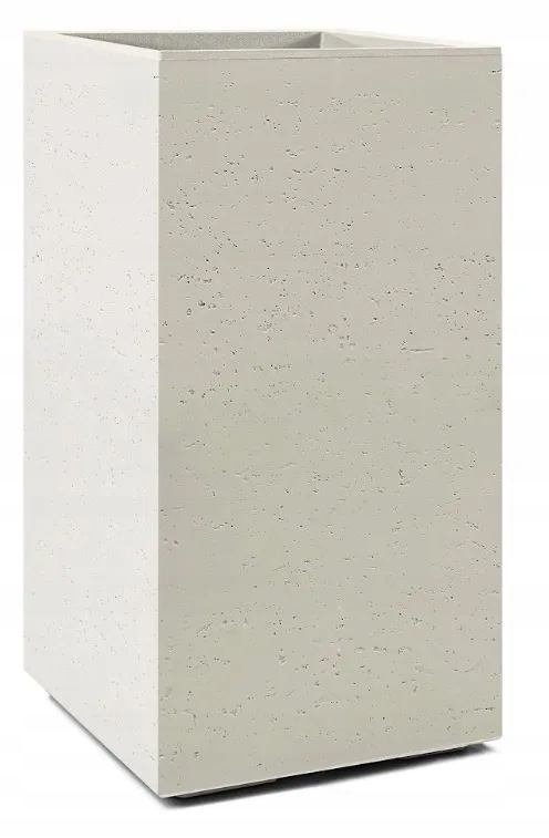 Kwietnik Karo beton recycled 300 x 300 x 600 mm beżowy Lamela