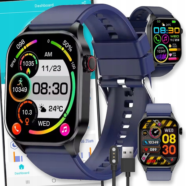 Smartwatch Watch Zegarek Amoled Rozmowy Menu Pro Pl Damski Sportowy Męski