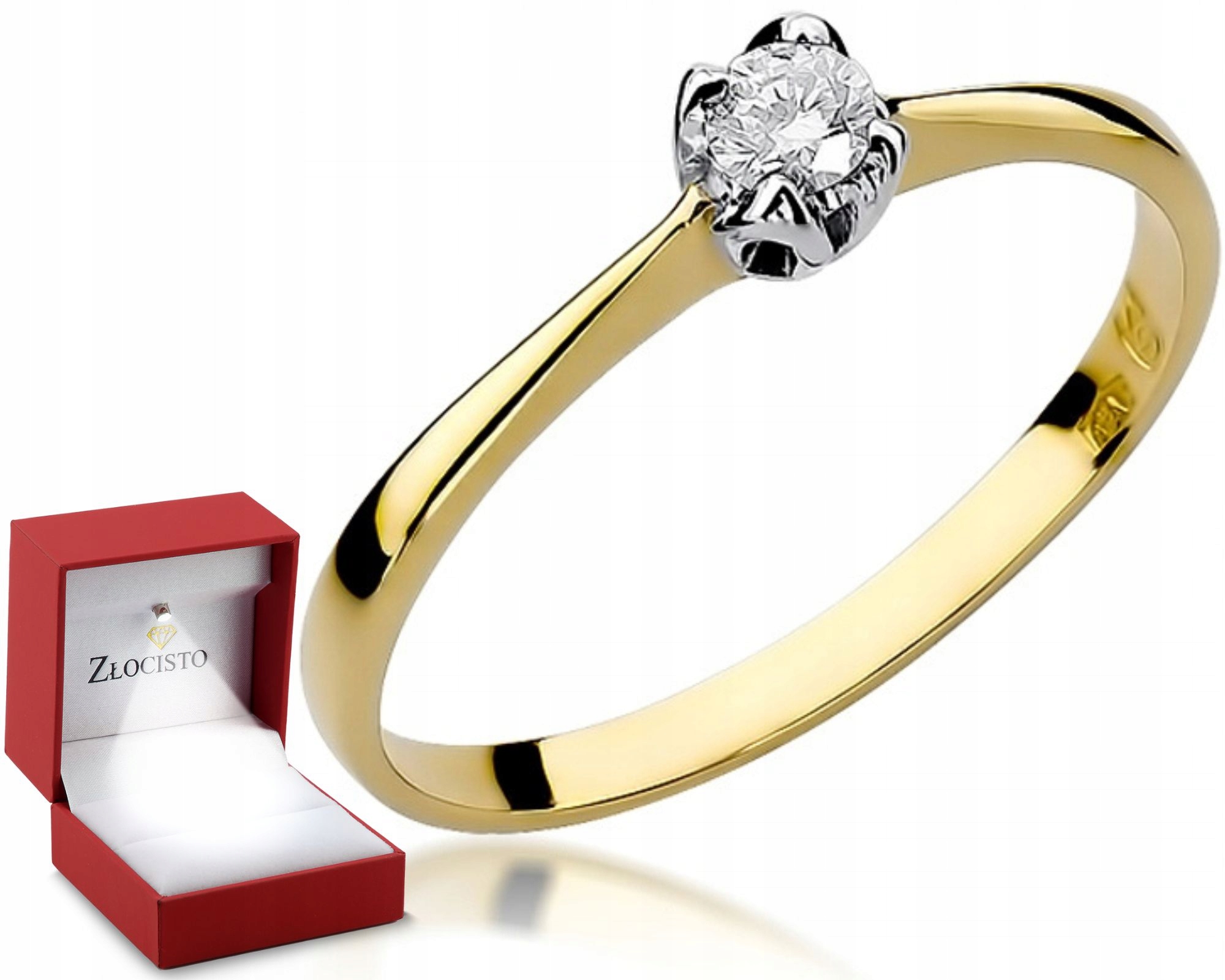 Zlatý prstýnek diamant briliant Gravírování Bonus