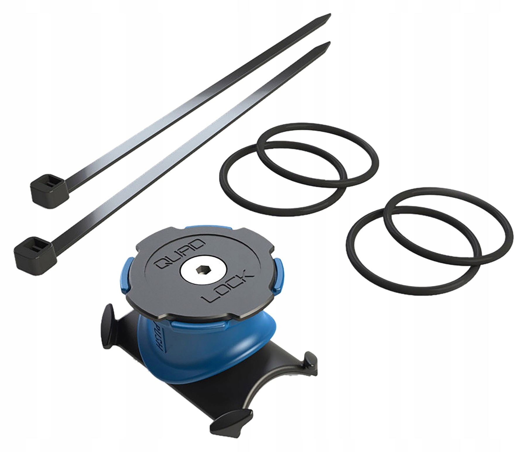 Quad Lock univerzální držák na kolo pro představec 25 až 40 mm, černý, nylon