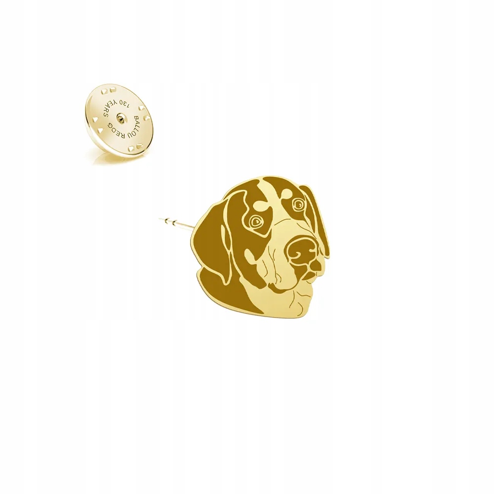 Odznak s psem Velký švýcarský salašnický pes 925 Dedikace Bonus