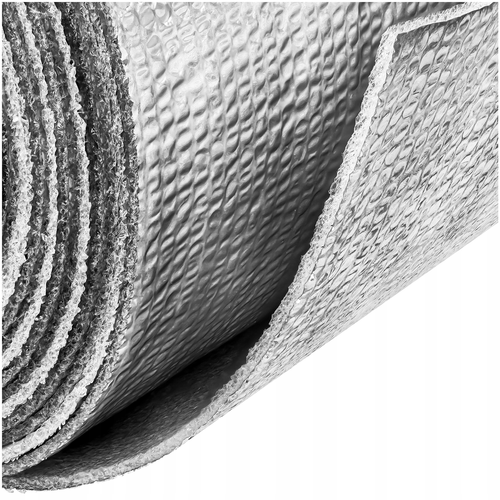 EKRAN ZAGRZEJNIKOWY PIANKA TERMOIZOLACYJNA MATA ALUMINIOWA CIEPŁO 5M Kolor chrom