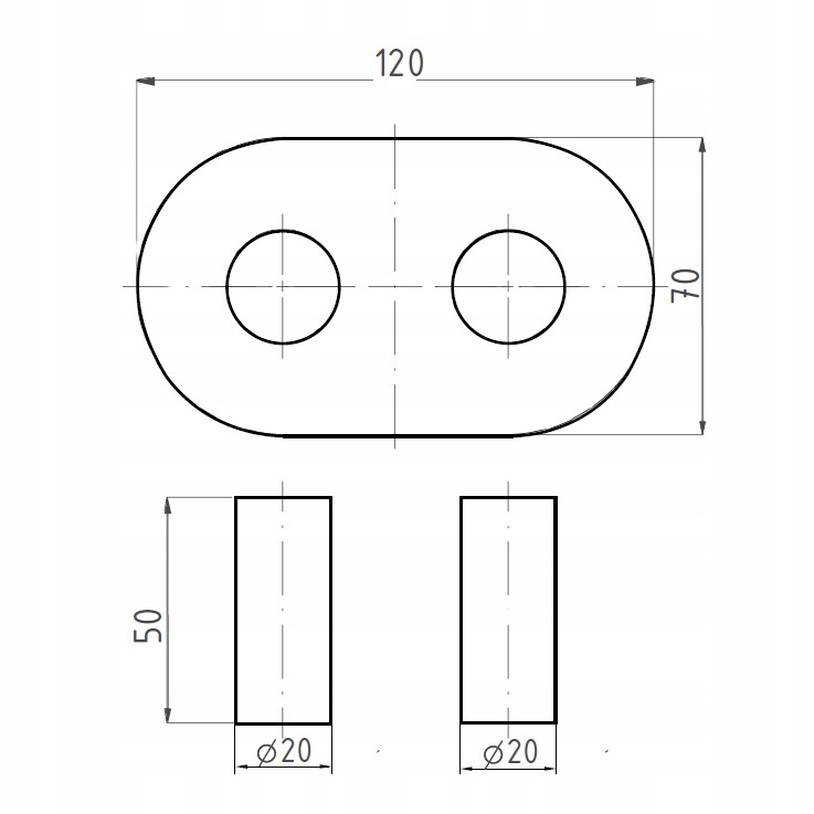 ZESTAW MASKUJĄCY ROZETA PODWÓJNA + TULEJE CZARNY Marka Diamond