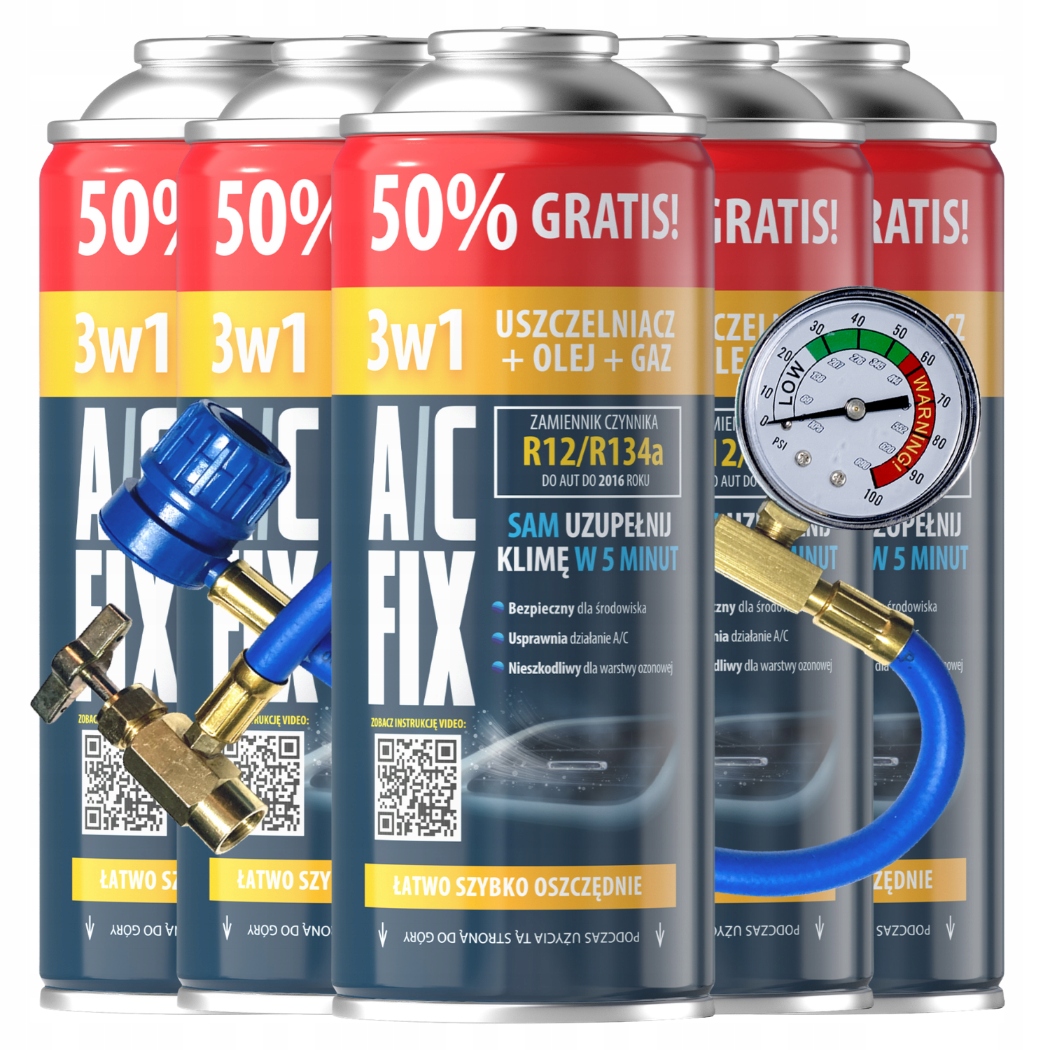 Plyn pre klimatizáciu R134 a 3v1 sada pre klimatizáciu 3130g Ac kábel Fix