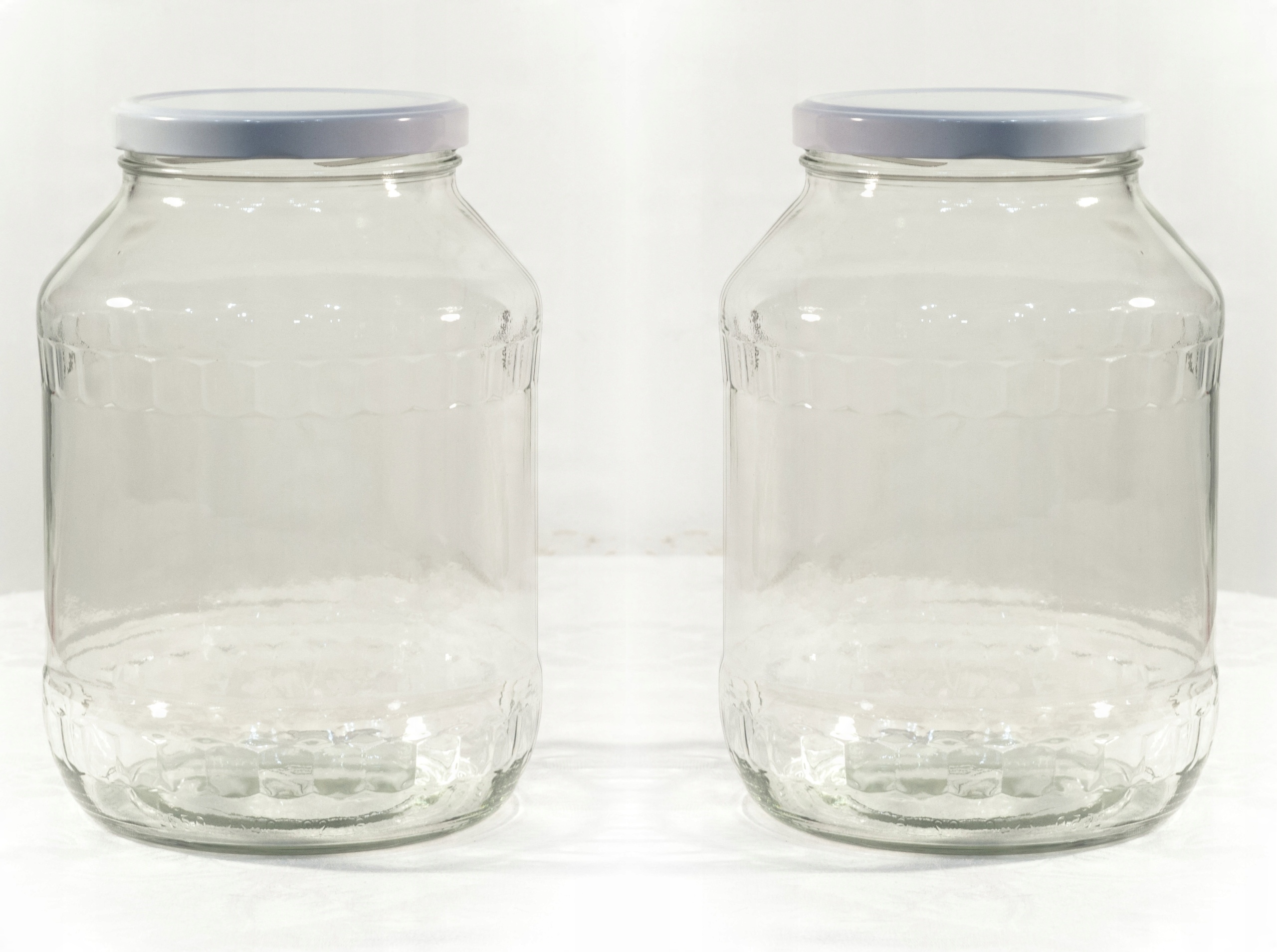 

2 x Słoik 2,5l 2650 ml z białą zakrętką