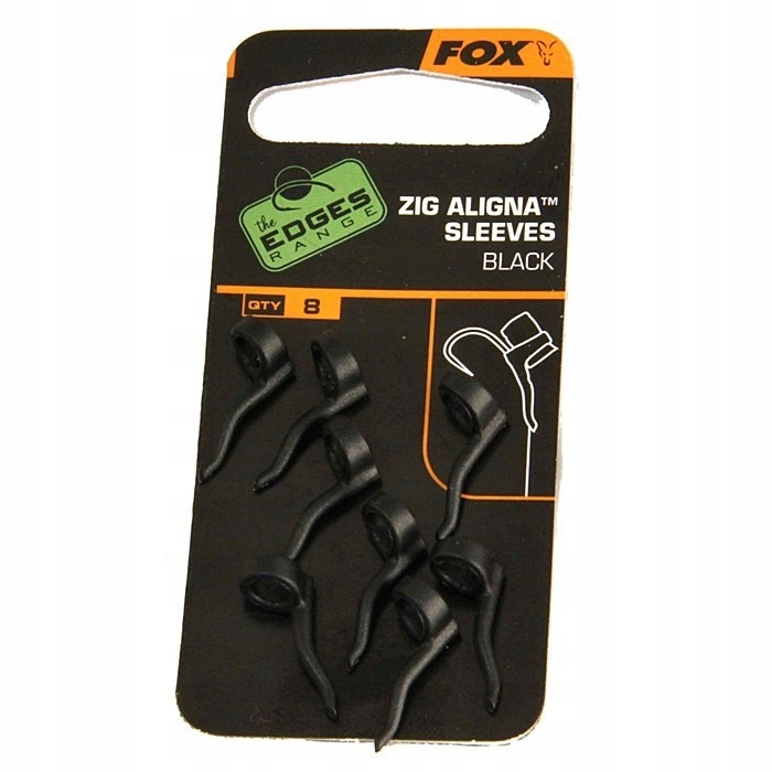 Fox Zig Aligna Sleeve Black Czarne 8 Sztuk