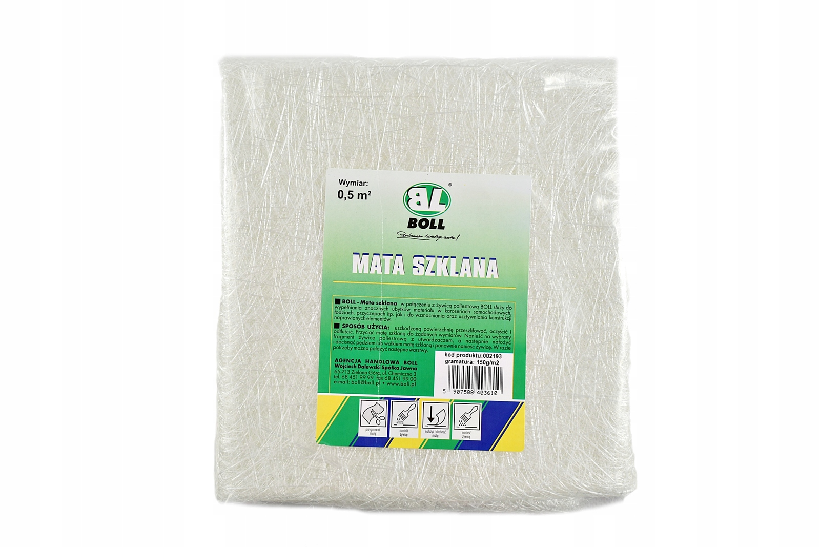 BOLL MATA SZKLANA DO ŻYWICY NAPRAW UBYTKÓW