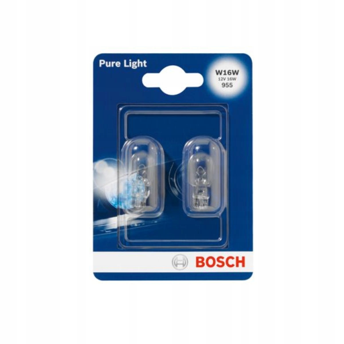 

Żarówka Bosch W16W 12V 16W W2,1X9,5D Pure Light 19