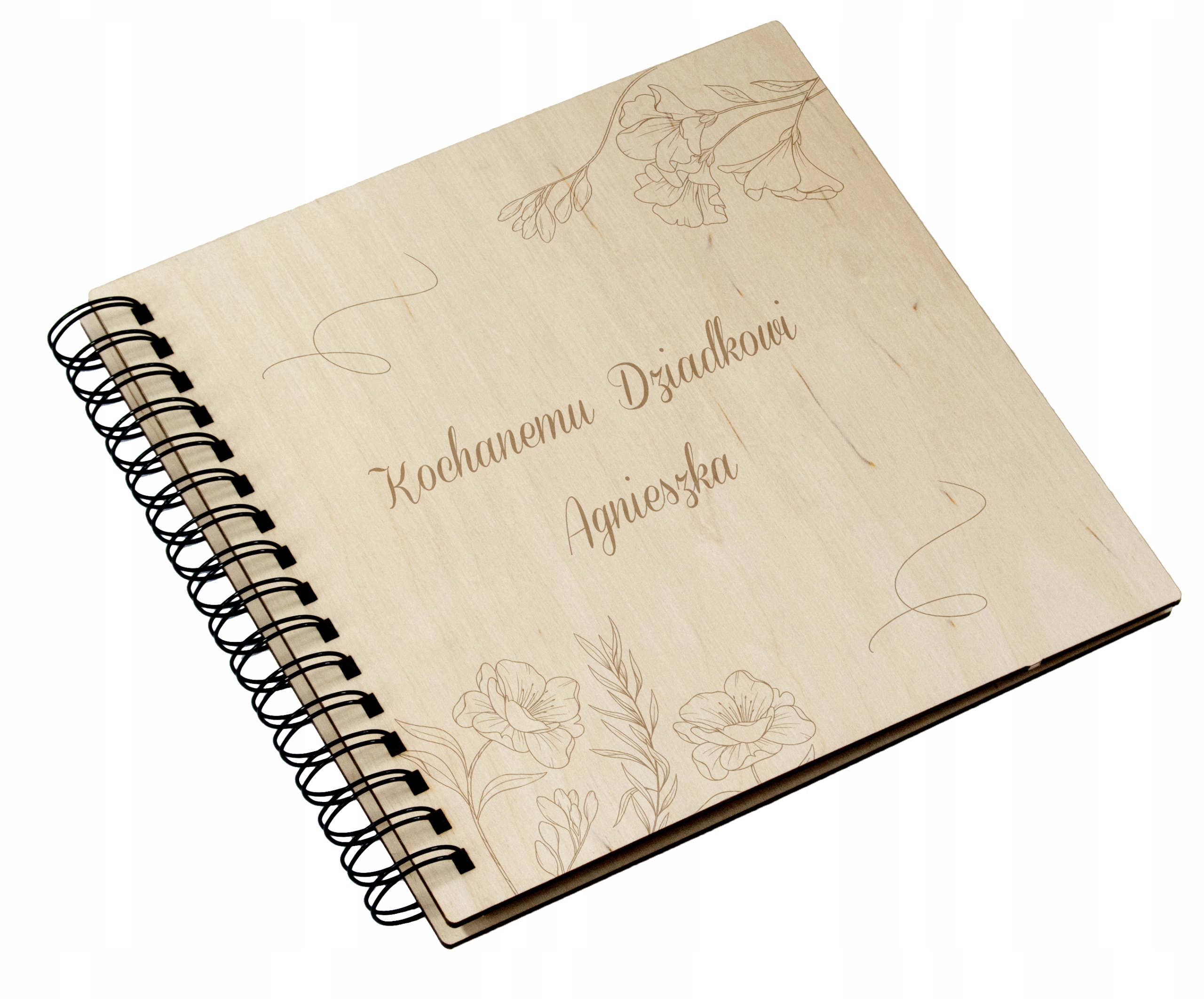 

na Dzień Babci i Dziadka drewno album 22cm