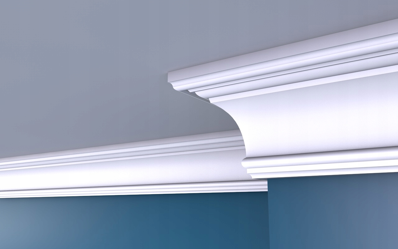 LISTWA SUFITOWA, Gzyms listwa, sztukateria, PLP-8 Wysokość 100 mm